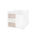 Bed MiniMAX NEW white+amber /multi-functional dresser/